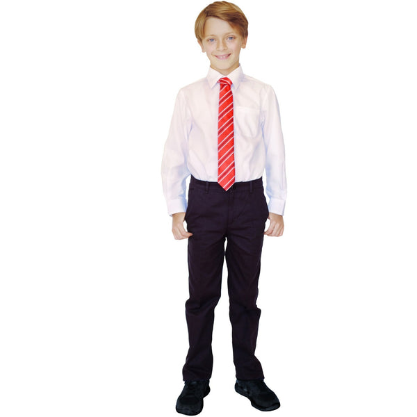 Boys Classic Fit Pure Cotton School Trousers – Everything For Eczema