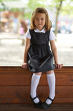 Pinafore with a stylish bow feature and a coconut shell button, Organic Cotton