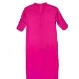 Pink bamboo eczema sleeping bag with mittens
