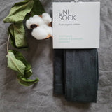 Organic cotton tights with flat seams.