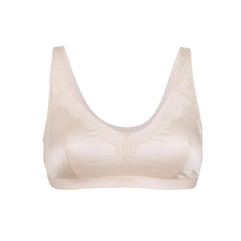 Champagne Pullover Bra - Organic pima cotton & silk