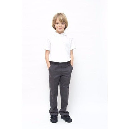 Boys Classic Fit Pure Cotton School Trousers