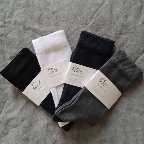 Organic Cotton Ankle Socks with Flat Seams